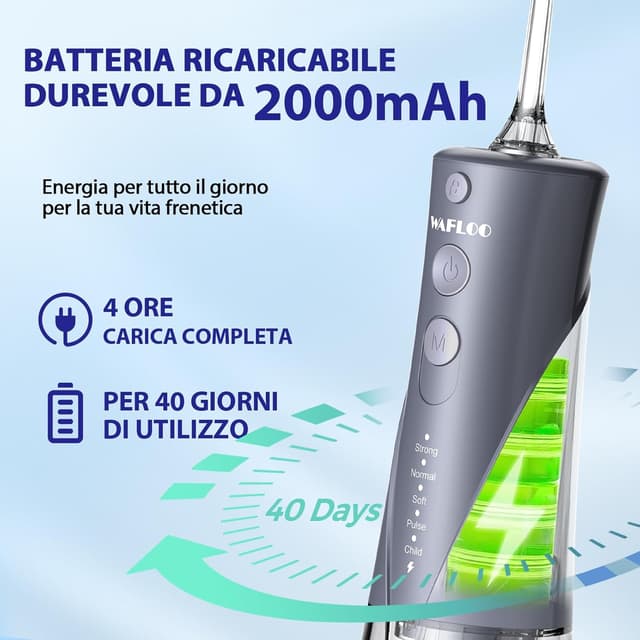 Detalle de WAFLOO idropulsore dentale con 300 ml