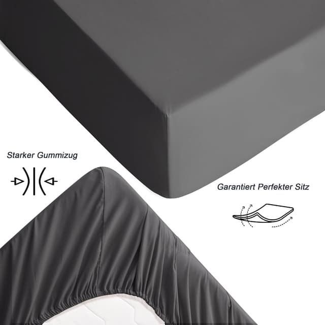 Thumbnail 4 de HIG drap housse microfibre 140 x 200