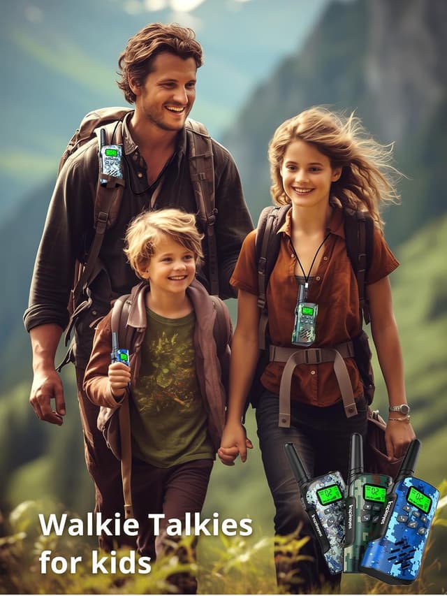 Thumbnail 6 de Inspireyes kids walkie talkies 3-pack (rechargeable) with compass, long range and VOX