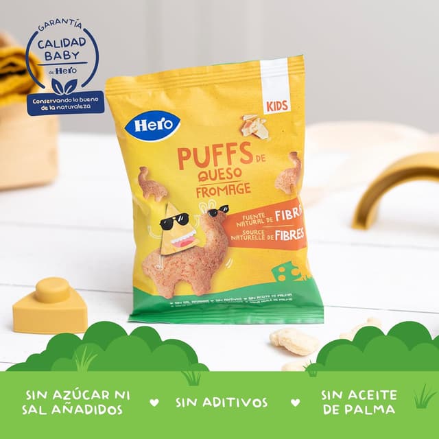 Thumbnail 3 de Hero Baby Puff Snack de Queso 12x12g 🍪