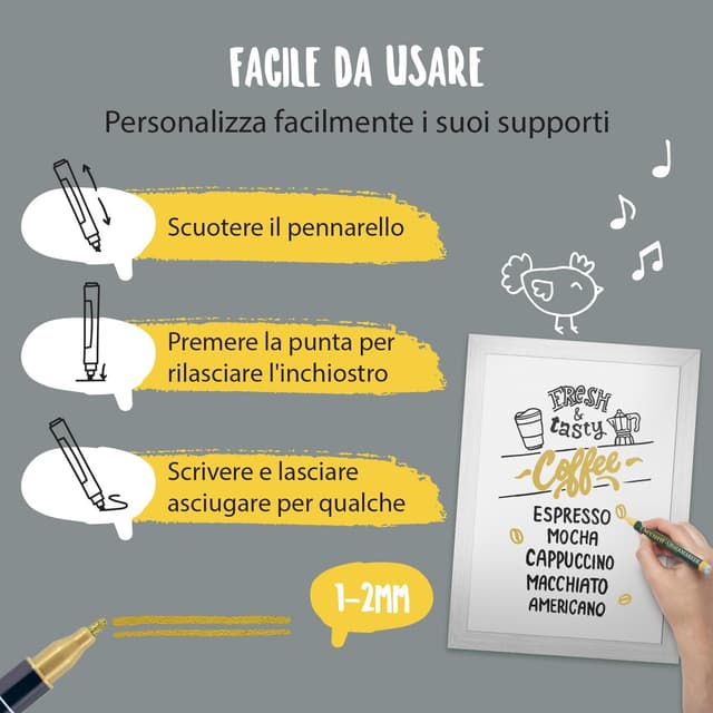 Thumbnail 2 de SECURIT Set 7 pennarelli gesso liquido 1-2mm 🎨