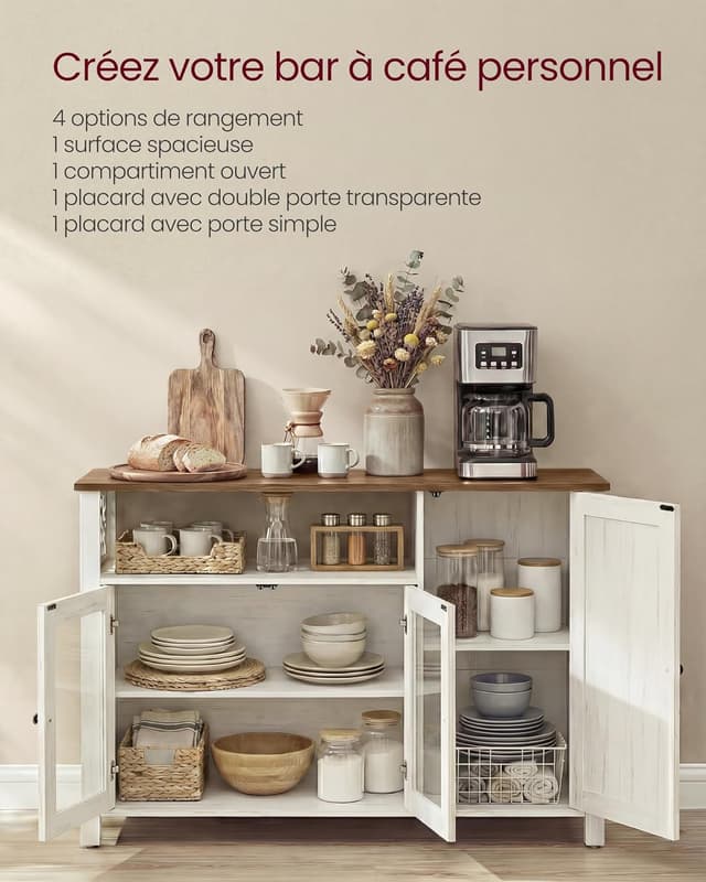 Thumbnail 3 de VASAGLE LSC096WJ02 Buffet 33 x 110 cm