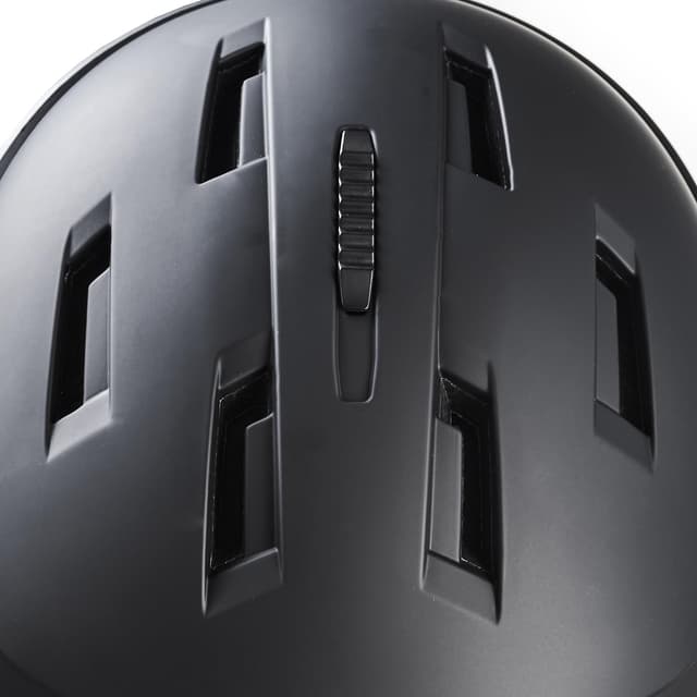 Detalle de Black Crevice St.Moritz casco sci 1 visiera