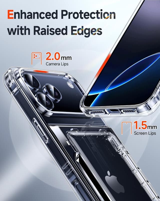 Thumbnail 5 de LeYi Clear Wallet Case for iPhone 17 Pro Max