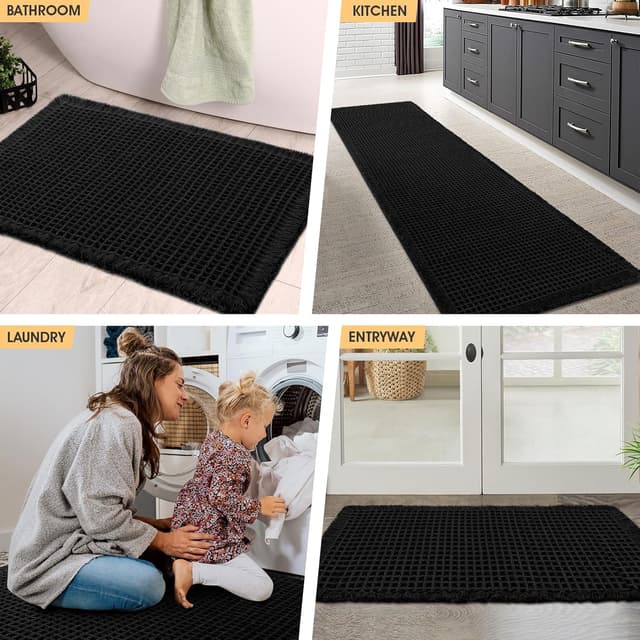Thumbnail 6 de IM HOME Waffle Bath Mat 4'x2' — bath mat