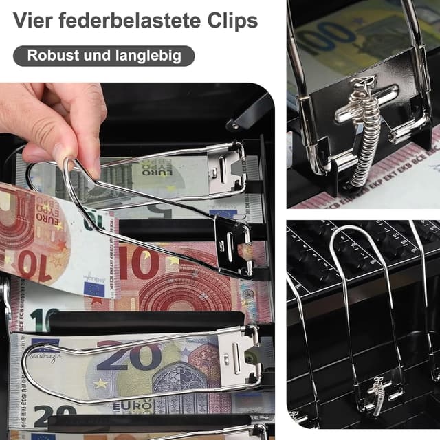 Detalle 2 de GREELUE Geldkassette Groß Abschließend 30x24x9 cm