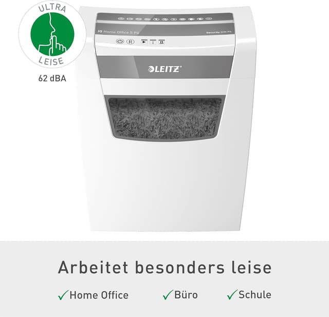 Detalle de Leitz IQ Home Office S Aktenvernichter 15L 📄