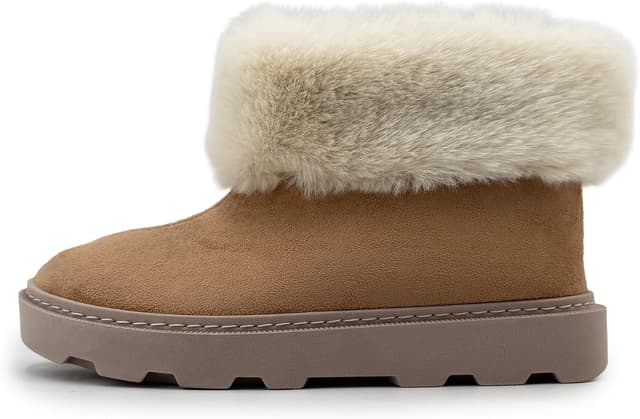 Thumbnail 6 de JOMIX Bottines hiver femme fourrées à col fausse fourrure – semelle épaisse antidérapante