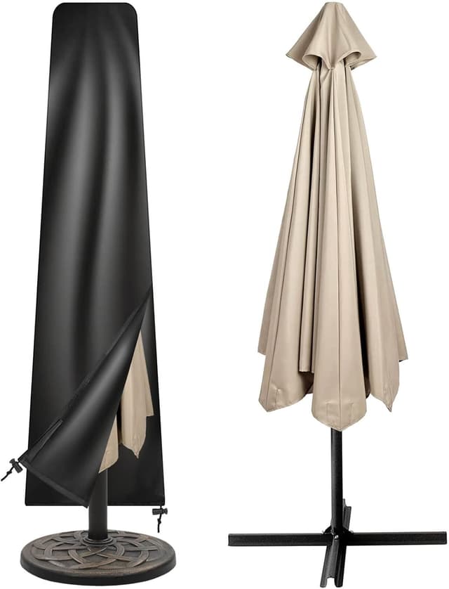 Detalle de Tavaler Sonnenschirm-Schutzhülle für Ampelschirm (2–3 m) bis 175×31/37 cm, 420D wasser- & winddicht