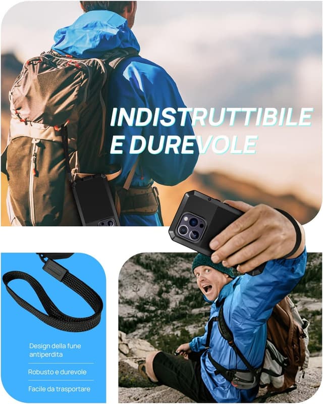 Thumbnail 6 de Focusor Cover iPhone 14 Pro Max antiurto con protezione schermo full body 360° rugged