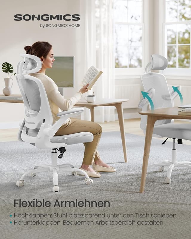 Thumbnail 6 de SONGMICS OBN047G01 ergonomischer Bürostuhl 53 cm