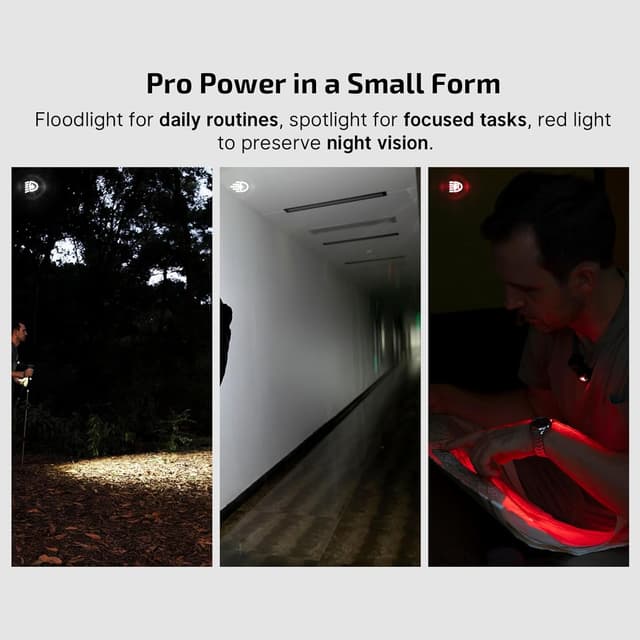 Detalle de OLIGHT Oclip Pro clip-on torch (500 lumens, USB-C rechargeable) – compact EDC with magnetic base