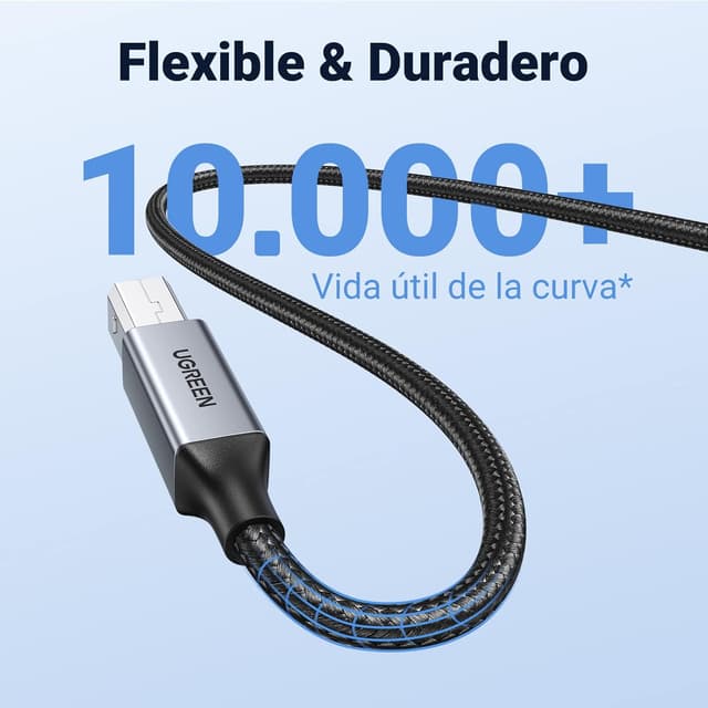 Thumbnail 6 de UGREEN Cable impresora USB A a B 3 metros