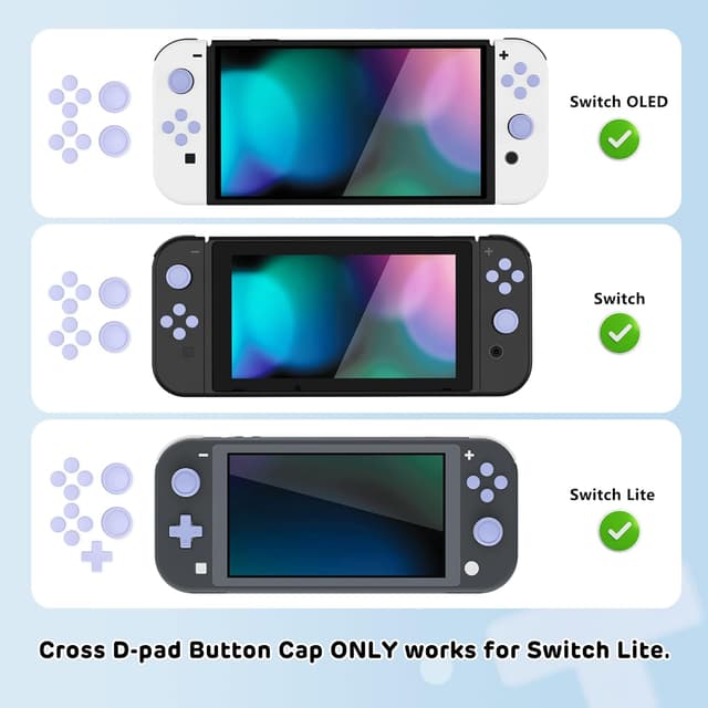 Detalle 2 de playvital Switch Lite silicone button set
