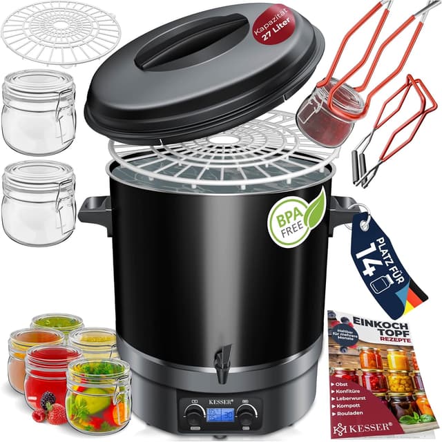 Detalle de KESSER Einkochautomat 27 Liter Glühweinkocher