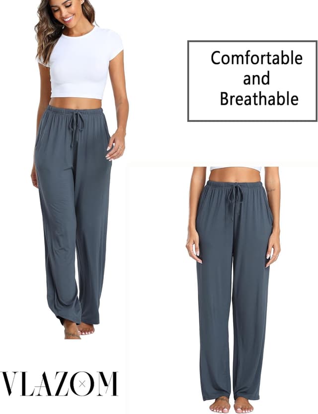 Detalle 2 de Modal Schlafanzughose für Damen mit Taschen