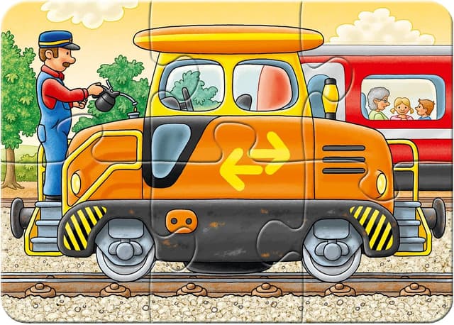 Detalle de Ravensburger My First Puzzle Inside Out Personaggi, puzzle bimbi da 2 anni con 2-4-6-8 pezzi (21 x 15 cm)