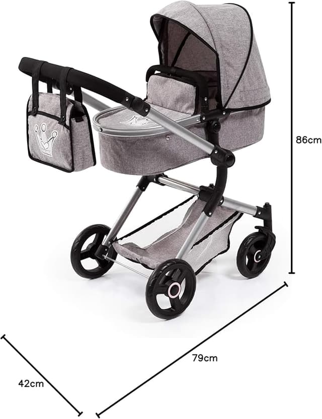 Detalle 2 de Bayer Design 18410Aa Cochecito Neo Vario plegable, gris