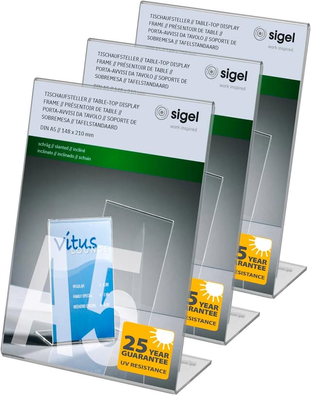 Thumbnail 6 de Sigel TA211 Tischaufsteller A4 schräg