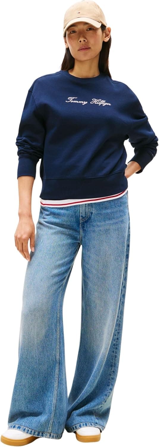 Detalle de Tommy Hilfiger lurex script sweatshirt