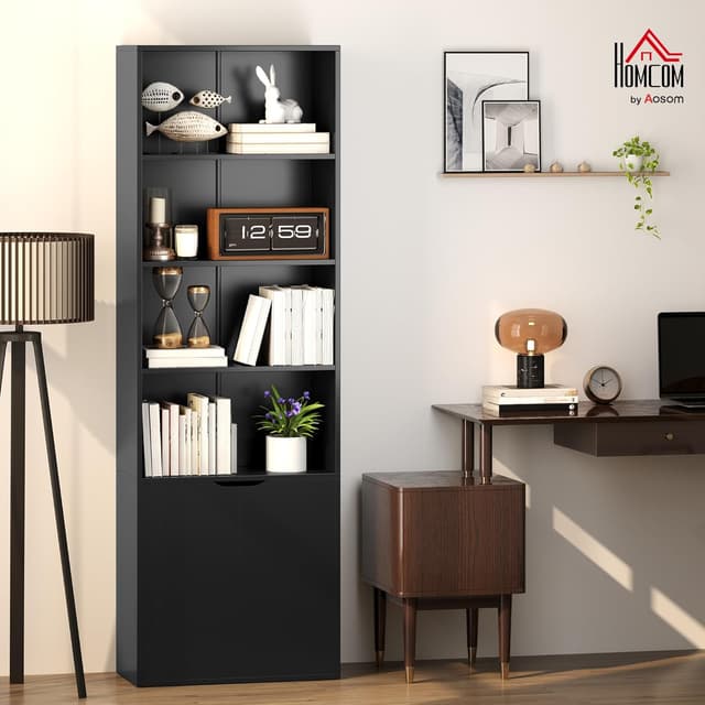 Detalle 2 de HOMCOM Bibliothèque à 6 Niveaux 59 x 29 x 180 cm