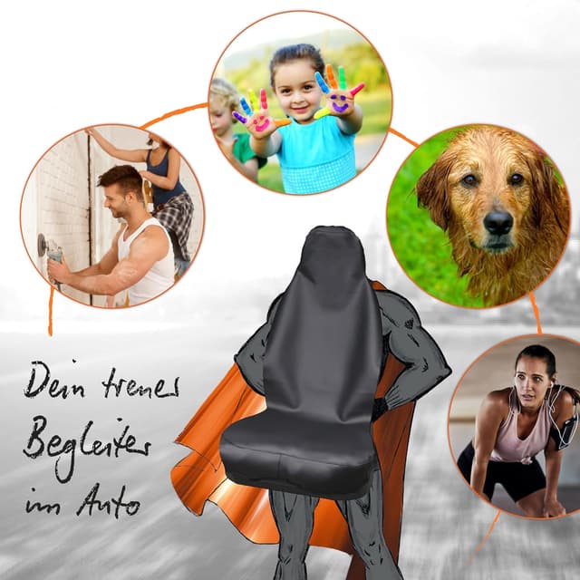 Thumbnail 6 de Upgrade4cars 2er Set Autositzschoner wasserdicht