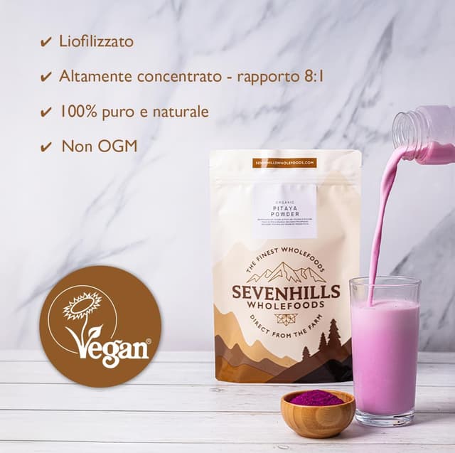 Thumbnail 3 de Sevenhills Wholefoods Polvere di Pitaya 100g 🥭