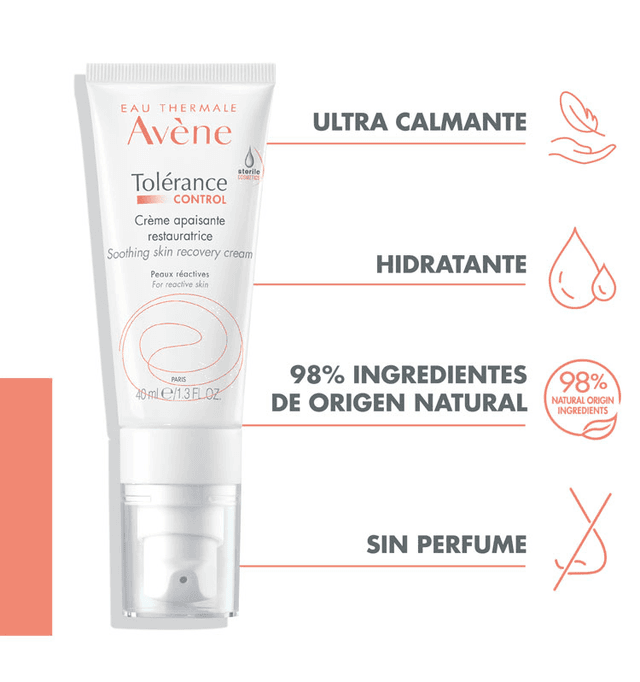 Thumbnail 1 de Avène Tolerance Control Crema Calmante Reparadora 2x40 ml 💧