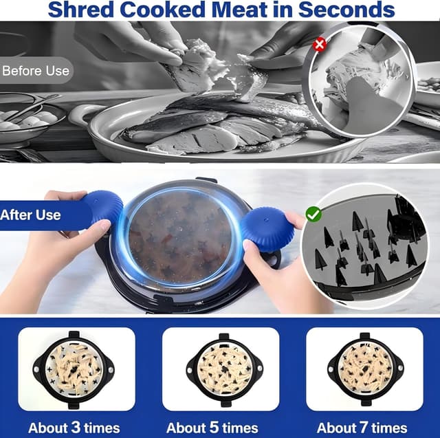 Thumbnail 5 de Chicken Shredder Tool Twist — Meat Shredder 🍽