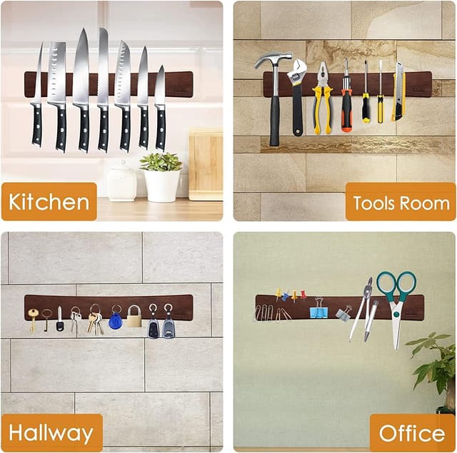 Thumbnail 5 de HOSHANHO Magnetic Knife Strip 16 Inch ๐ฝ