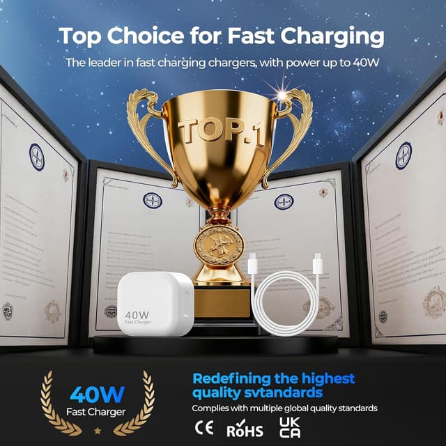 Detalle 2 de USB C fast charger 40W for iPhone
