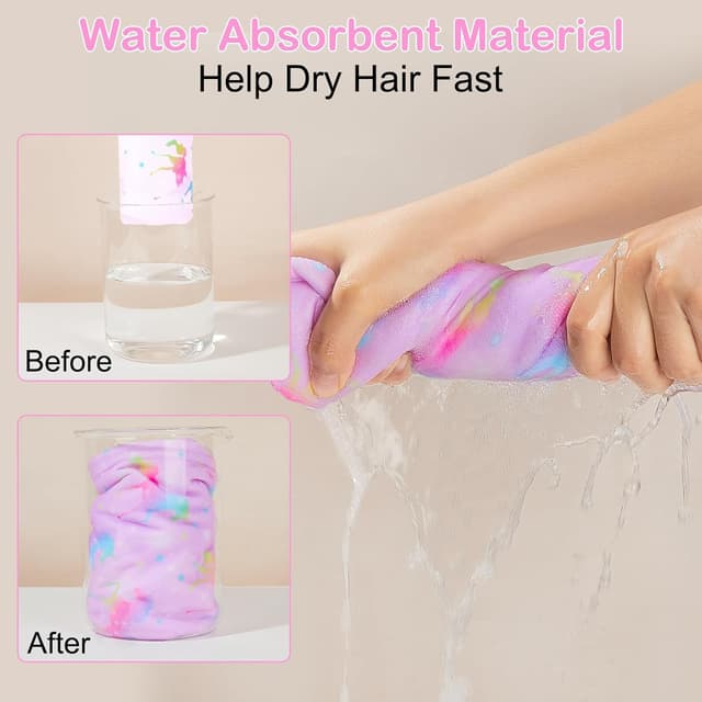 Thumbnail 1 de Basumee Microfiber Hair Towel Wrap 23.9 x 9.4