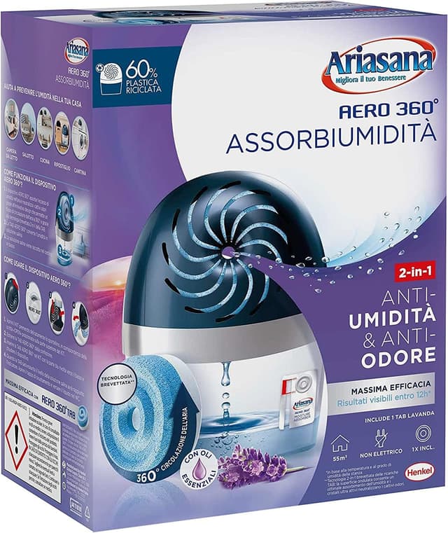 Detalle de Ariasana Aero 360° kit assorbiumidità 450 g 🌬
