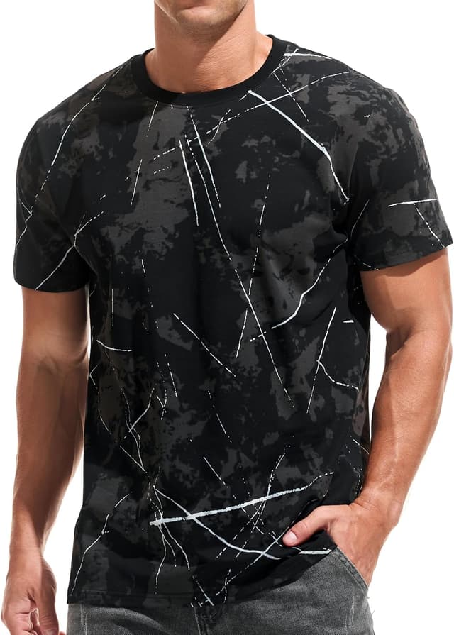 Thumbnail 6 de USALL Herren Sommer DruckT-Shirt 95% Baumwolle