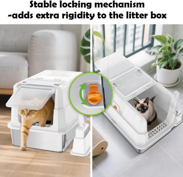 Thumbnail 5 de SZEE Cat Litter Tray 6kg stainless steel tray 🐾