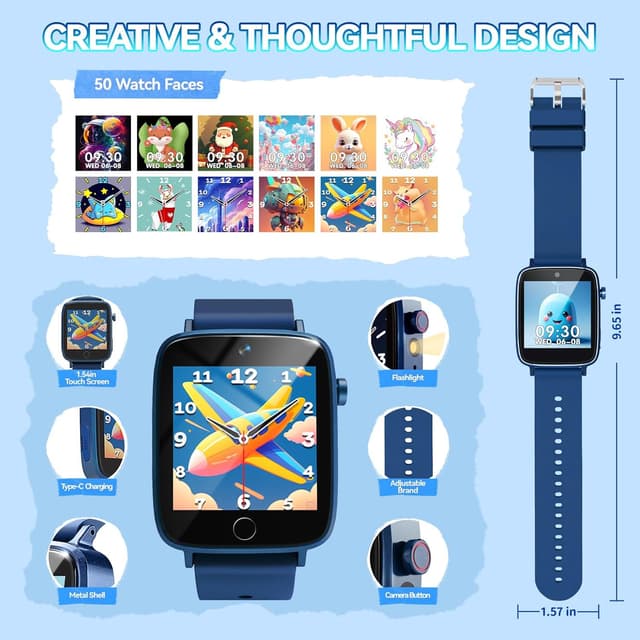 Thumbnail 6 de NBKLS Kids Smart Watch 1.54" touchscreen