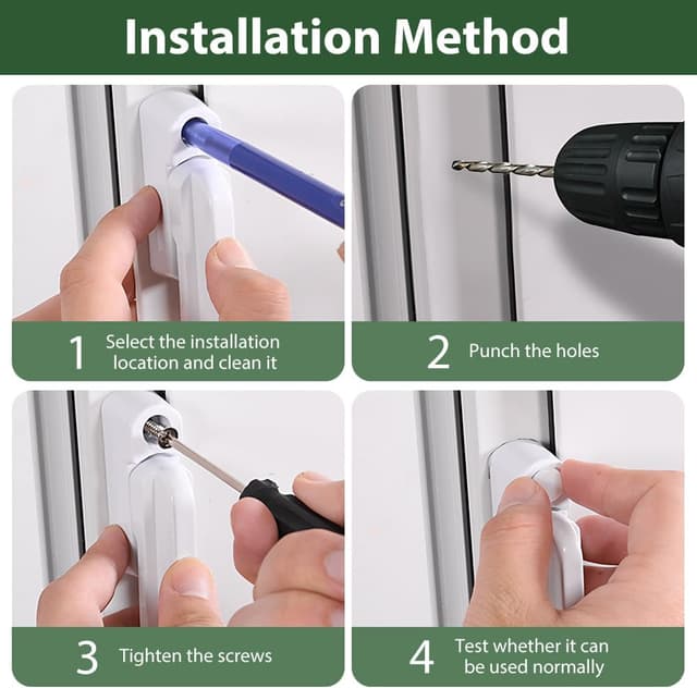 Detalle 2 de Flintronic Poignée de fenêtre 2 pièces