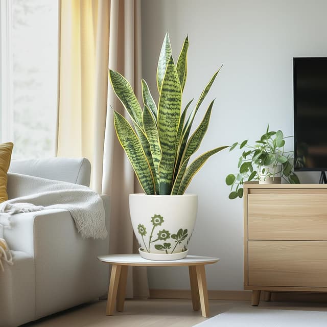 Thumbnail 1 de MPotTo 8.2 Inch Ceramic Plant Pot with Saucer