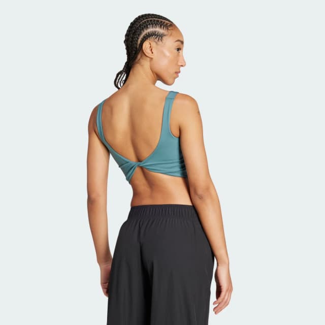 Thumbnail 1 de Adidas Sujetador Power Verde para impacto ligero 🎽