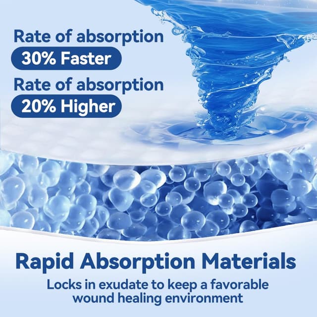 Thumbnail 2 de Dimora Silicone Ultra Absorbent Dressing Pads 4x8