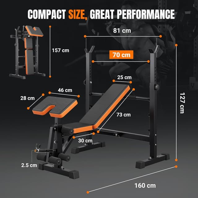 Thumbnail 4 de YOLEO Multi-Function 6-in-1 Weight Bench 6 exercises 🏋