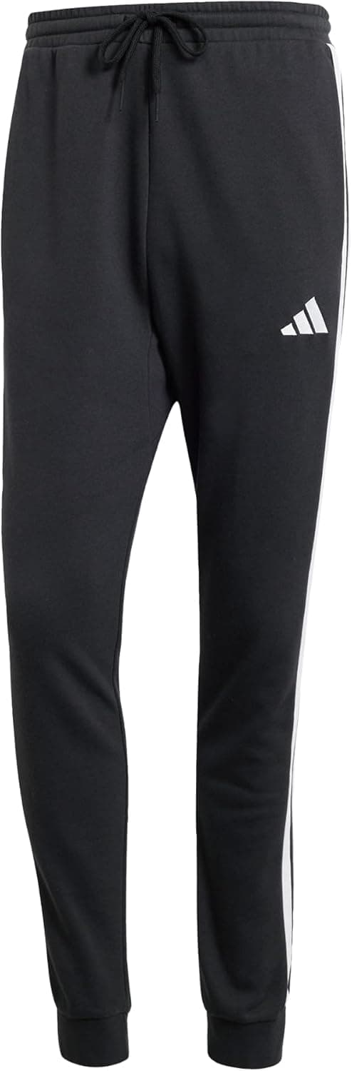 Detalle 2 de adidas Uomo Essential Three Stripes French Terry Pant XL pantalón negro/ blanco