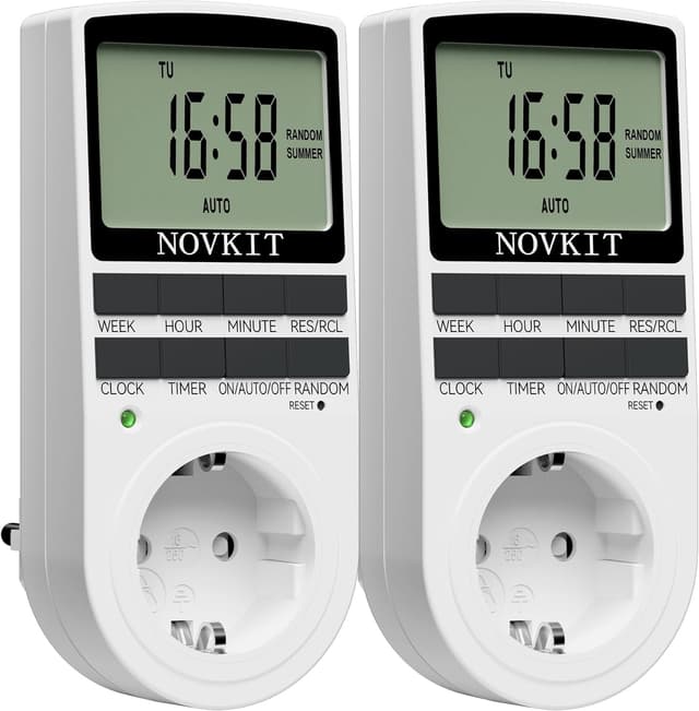 Detalle de NOVKIT digitale Zeitschaltuhr 10 Programme ⏱
