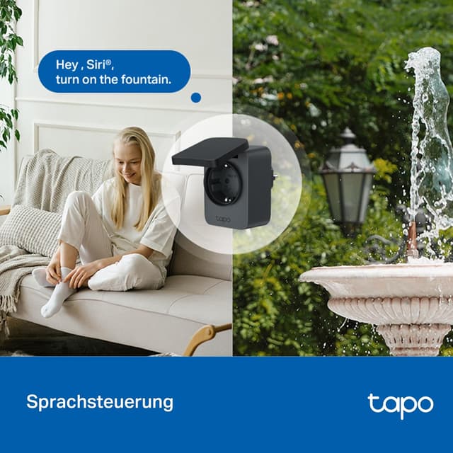 Thumbnail 6 de Tapo P410M WLAN Outdoor Steckdose mit Stromzähler (IP54, Matter, 2,4 GHz)
