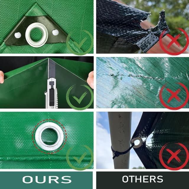 Detalle de LDQBF Schutzplane 1,5 x 2,5 m PVC