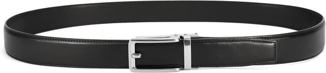 Detalle de CHAOREN cintura uomo in pelle con fibbia automatica e cricchetto, 35 mm