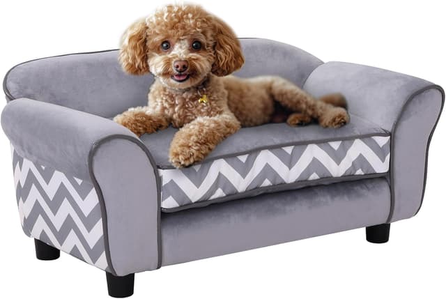 Detalle de PawHut Sofá Mascotas 73,5x41x33 cm