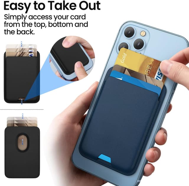 Detalle 2 de iLodn Magnetic Wallet for MagSafe, 3 cards