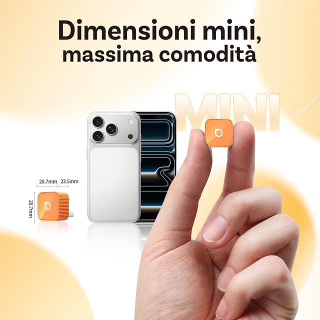 Detalle 2 de OTTOCAST (2026 aggiornato) Adattatore wireless 2 in 1 CarPlay & Android Auto Mini Slim con supporto multi-utente