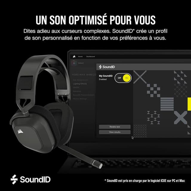 Thumbnail 6 de Corsair HS80 Max Wireless Casque Multiplateforme